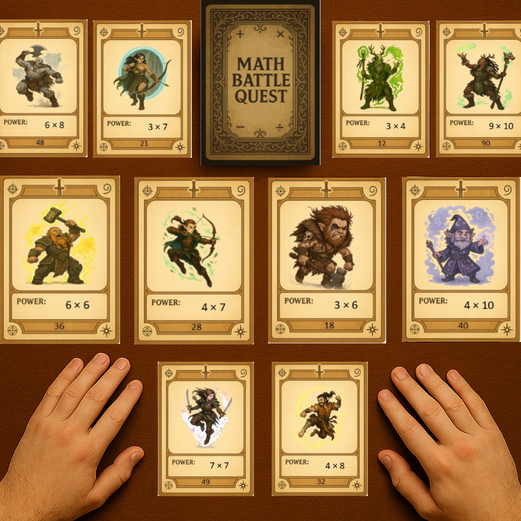 MathBattleQuest – Multiplication Cards