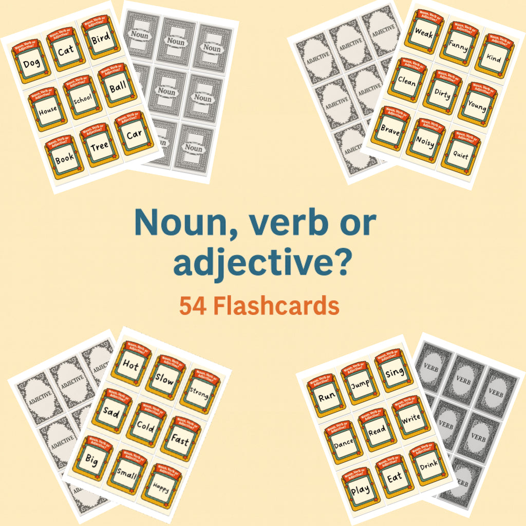 Noun, Verb or Adjective? 54 Flashcards