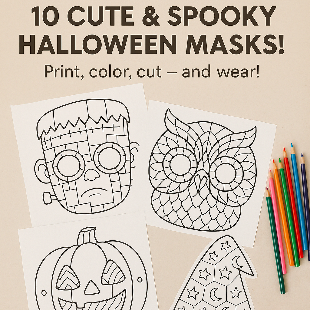 10 Cute & Spooky Halloween Masks