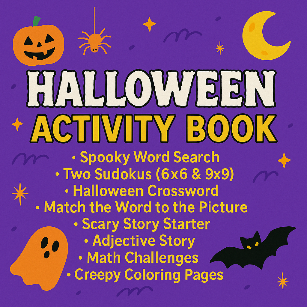 Halloween Activity Book 🎃