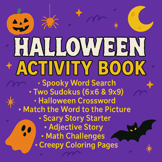 Halloween Activity Book 🎃