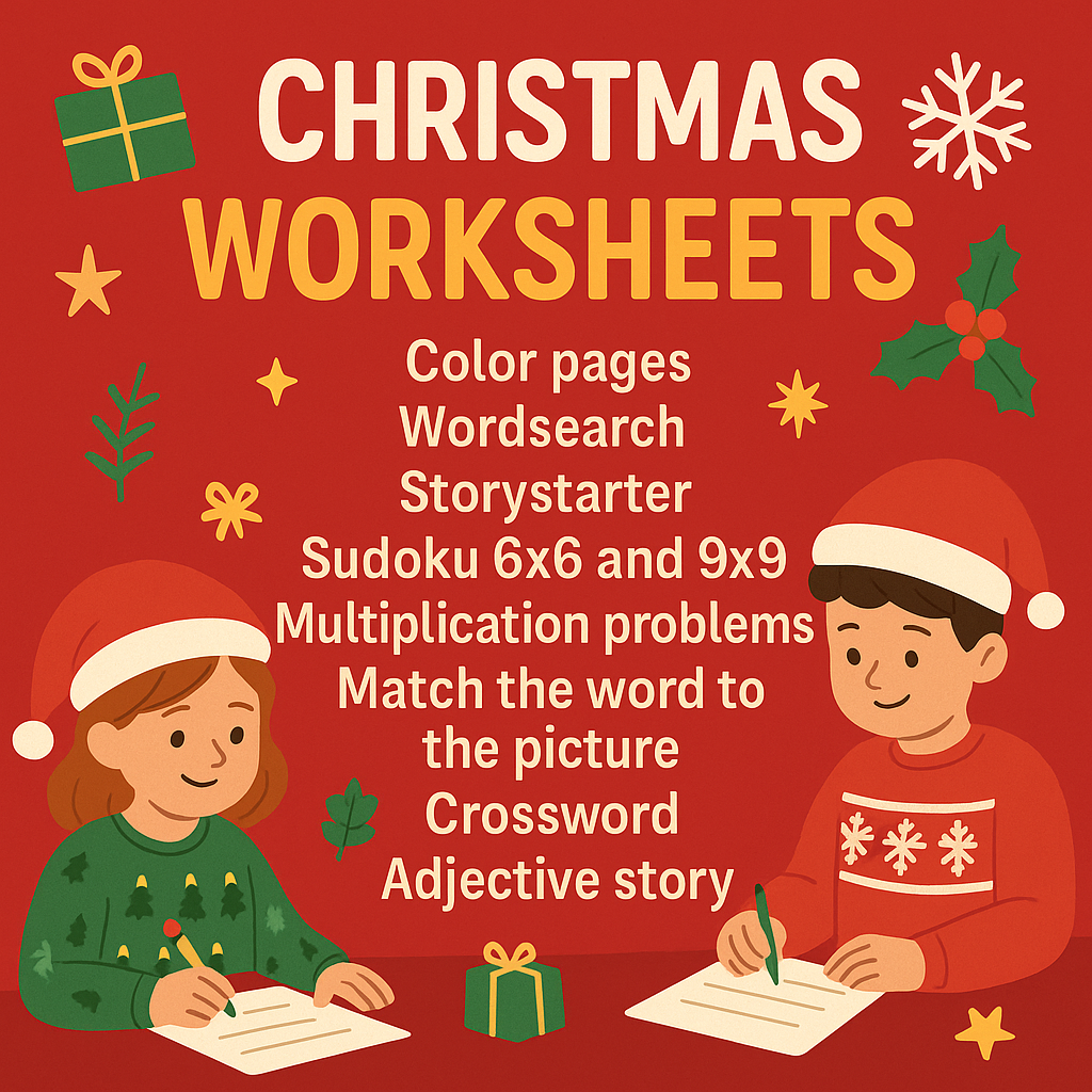Printable Christmas Worksheets - Fun Holiday Activities for Kids