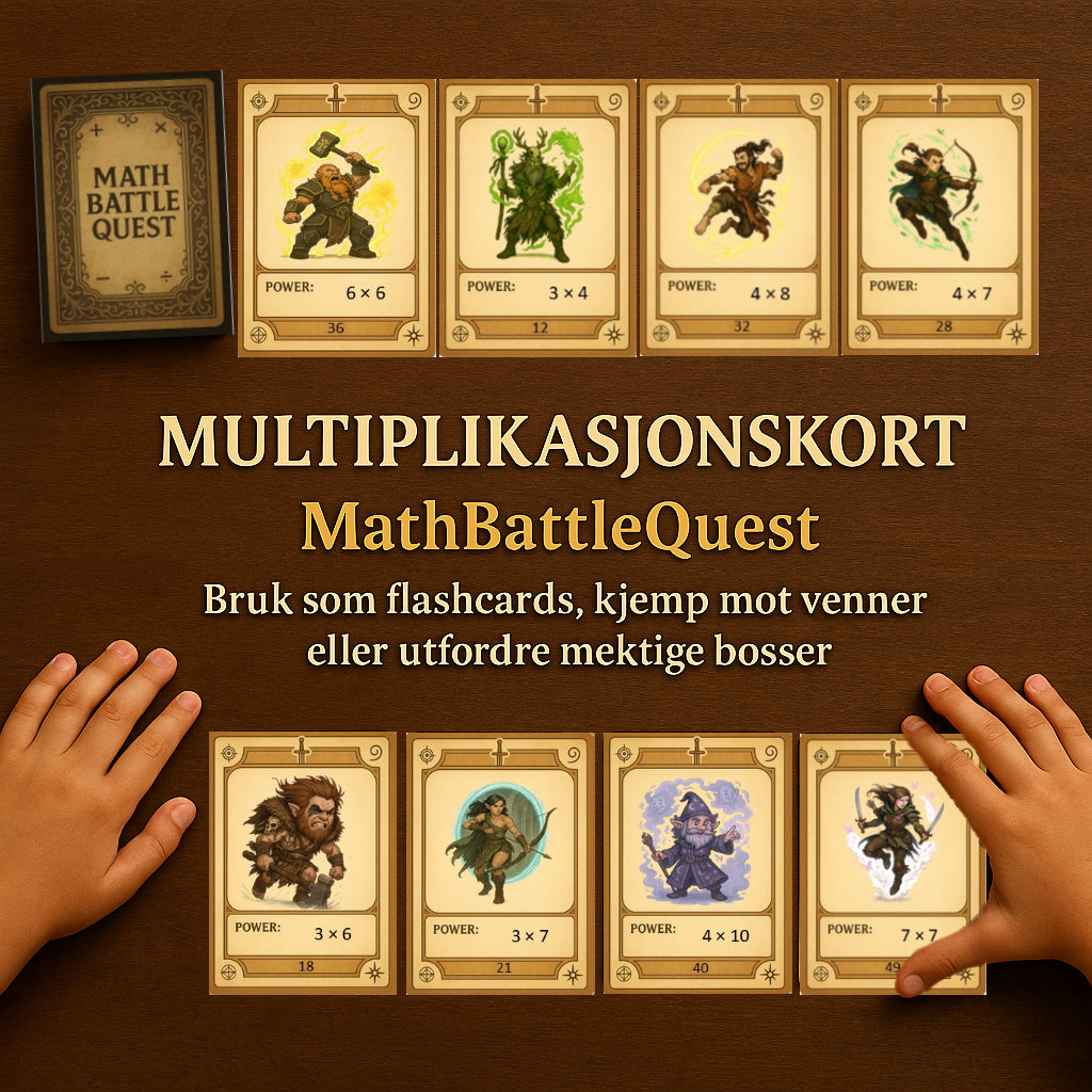 MathBattleQuest – Multiplikasjonskort
