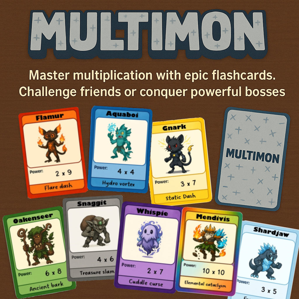 Multimon – Multiplication Cards
