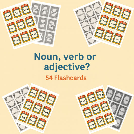 Noun, Verb or Adjective? 54 Flashcards