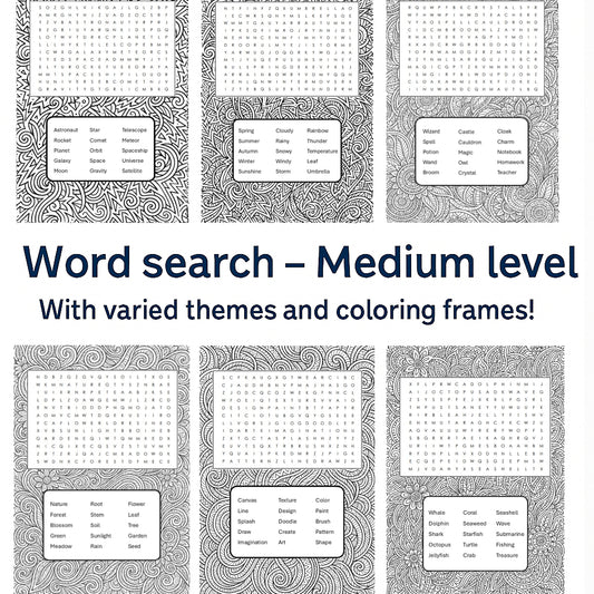 Printable Word Search – Medium Level