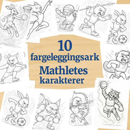 Mathletes – 10 Fargeleggingsark